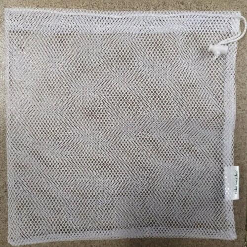 High quality mesh drawstring jewelry gift pouch custom label jewelry gift storage and packaging bag 26*26cm net golf ball bag