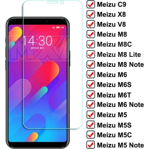 9D Protective Glass on For Meizu C9 Pro M8 Lite M6 M5 Note 9 8 M8C M6S M6T M5S M5C X8 V8 Tempered Screen Protector Safety Glass