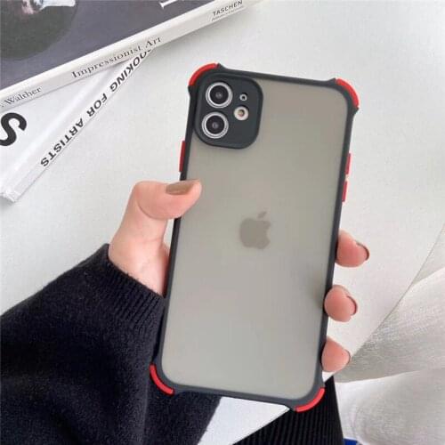 Fall Protection Protective Case for IPhone 11 Pro Max X XS Max XR TPU Thin Skin Touch PC Case for Iphone7 8 6 Plus Skin-friendly