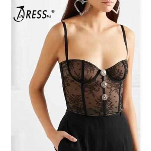 INDRESSME 2019 New Vestidos Women Sexy Strap Square Neck Lace Sleeveless Lace Bodycon Short Top Party Club Summer Top Vest INS
