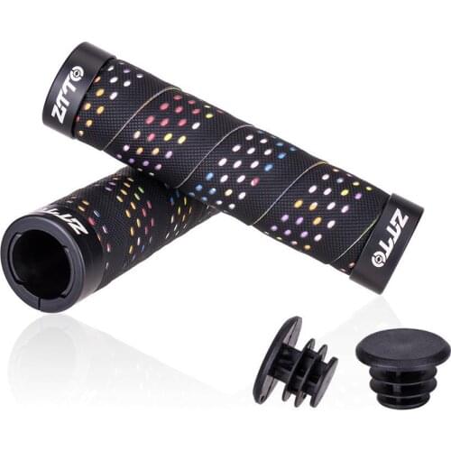 1 Pair Handlebar Grip For Road Bikes MTB Aluminum Alloy Non-slip Bar End Shock-absorbing Breathable Locked Handlebar Set Bicycle