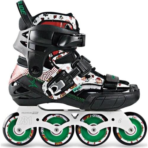 2018 Limited POWERSLIDE S4 Professional Slalom Skates Adult Roller Skating Shoes Sliding Free Skating Patines Inline Skates Japy