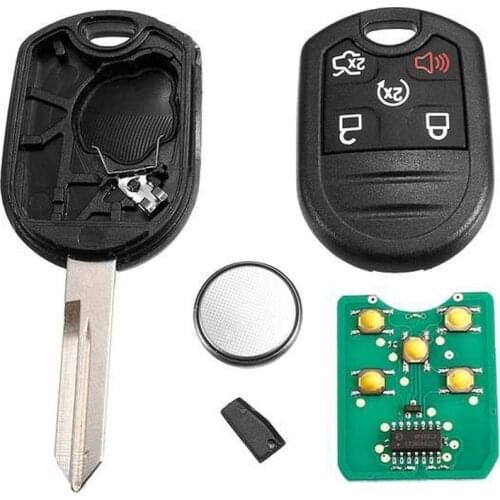 5 Button Remote Key Fob for Ford Expedition Explorer Taurus Flex 315/433MHz with 4D63 80bit Chip FCC: CWTWB1U793