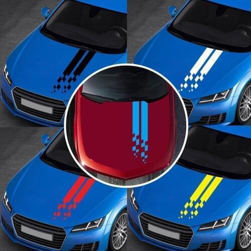 90*21cm Car Hood Sticker PVC Body Decal Racing Stripe Stickers Dropshipping