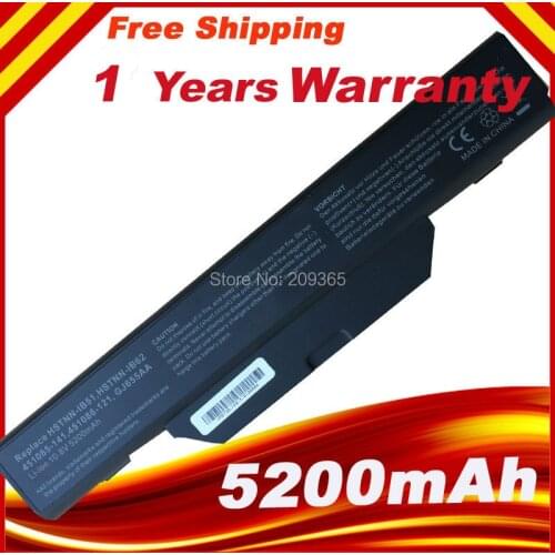 5200mAh Laptop Battery for HP COMPAQ 510 550 610 615 6720s 6730s 6735s 6820s 6830s HSTNN-IB51/LB51/IB62/OB62