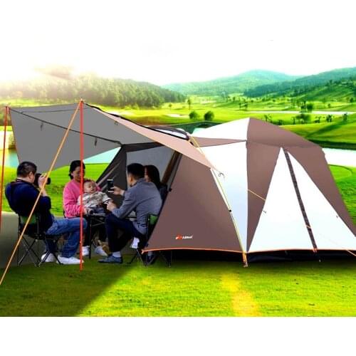 Alltel 3-4 People Automatic Speed-openning Tent Thick Rainproof Self-driving Tour One-bedroom One-living Camping Equipment