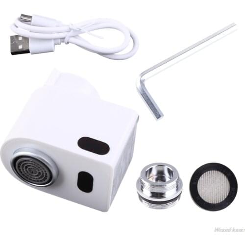 Automatic Faucet Motion Sensor Hand Free Adapter Tap Kitchen Bathroom Autowater Jy11 20 Dropship