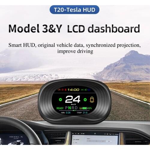 Car Head-Up Display HUD T20 Unsafe Driving Warning Car Data Display System OBD HUD Auto Data Display Monitor with DIY Interfaces