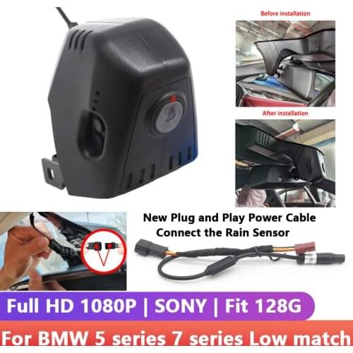 Car Wifi DVR Dash Cam Digital Video Recorder For BMW 5 series 7 series Low match 2018 2019 2020 APP Control high quality Full HD