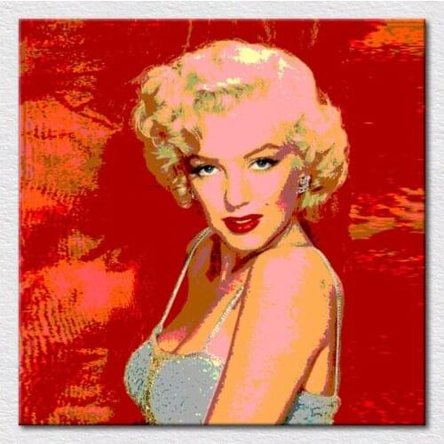 Free shipping canvas prints famous beautiful lady oil painting of marilyn monroe fine art appreciation reproduct on canvas