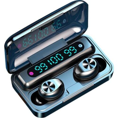 V5.0 Bluetooth Earphones TWS Fingerprint Touch Headset HiFI Stereo In-ear Earbud Wireless Headphones bluetooth ear buds