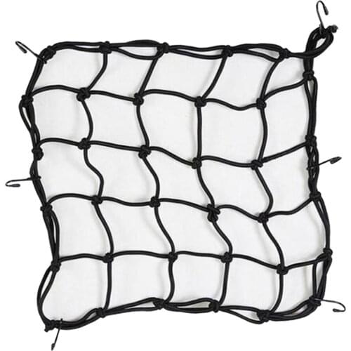 Black Cargo Net Motorcycle Luggage Tie Down Bungee Holder Tight Accessories