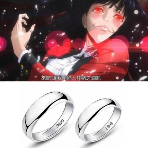 Kakegurui Ring Jabami Yumeko Ring Cosplay Props Glaze Simple Men Women Fancy Gift Lovers