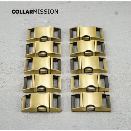 Metal side release curved buckles durable hardware high quality lock puppy cat collars diy parts Zinc Alloy CK25QT02