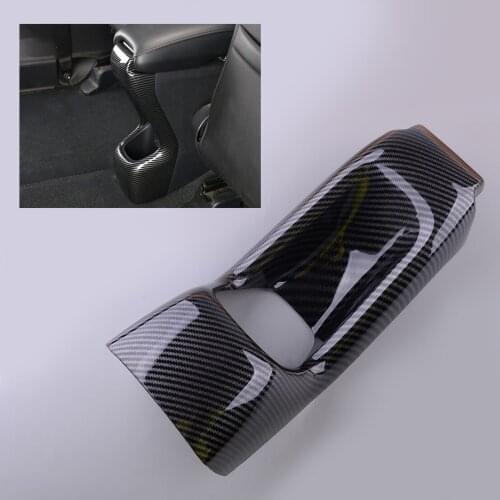 ABS Carbon Fiber Style Rear Center Seat Armrest Box Anti Kick Cover Trim Fit For Honda HR-V HRV Vezel 2016 2017 2018 2019