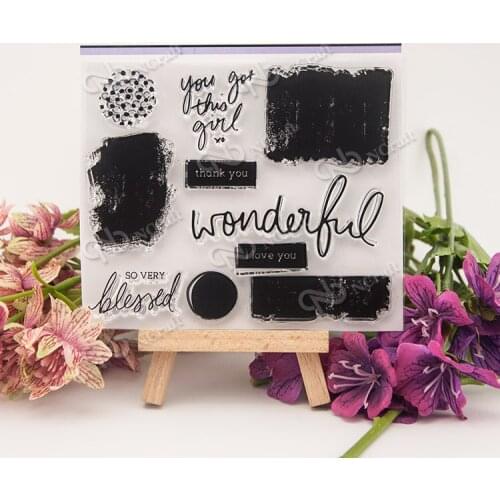 Wonderful Transparent Clear Silicone Stamp/Seal for DIY scrapbooking/photo album Decorative clear stamp A495