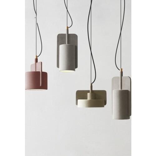 Industrial Cement Pendant Light Nordic Design Modern Led Marble Hanging lamp for Living Room Decor Bedroom Lighting Luminaire