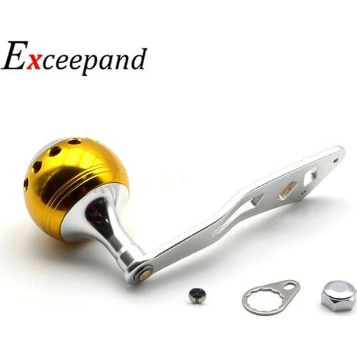 Exceepand CNC Baitcasting Micro Jigging Arm Grip Fishing Reel Handle for Abu Garcia Daiwa Salt Water Fishing Reel DIY Repair