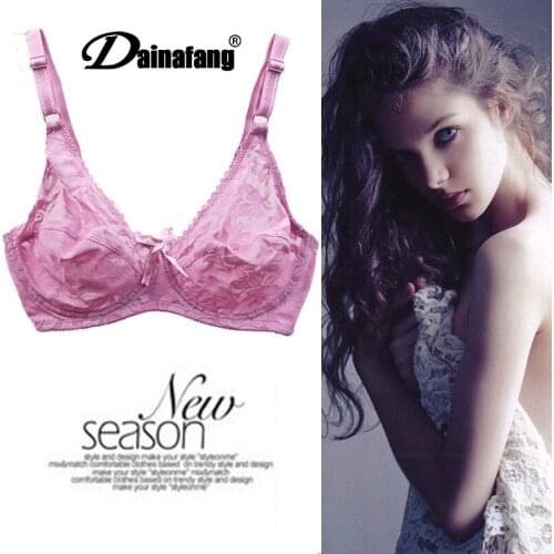 Europe and the United States sexy transparent underwear Ultra-thin ladies bra Big yards breathable comfortable bra