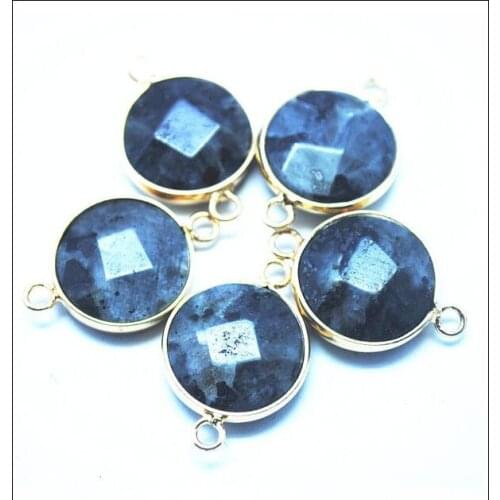 10pcs chinese labradorite stone connectors for fashion mens bracelets making size 16mm new hot gem stone china biggest agency