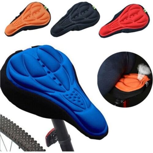 MTB Mountain Bike Cycling Thickened Extra Comfort Ultra Soft Silicone 3D Gel Pad Cushion Cover Bicycle Saddle Seat Cover