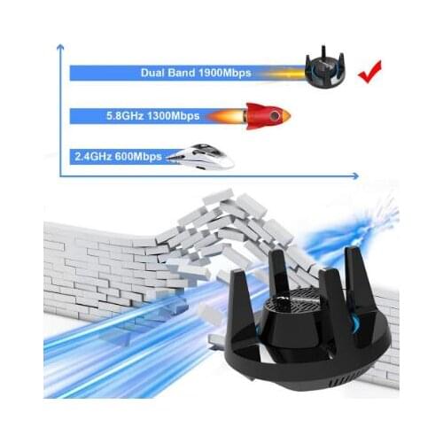 STOCK Comfast AC1900 Wirelss Gigabit E-Sports Network Card WiFi Adapter USB 3.0 1900Mbps Dual Band 5.8G 4x3dBi Antenna Game card