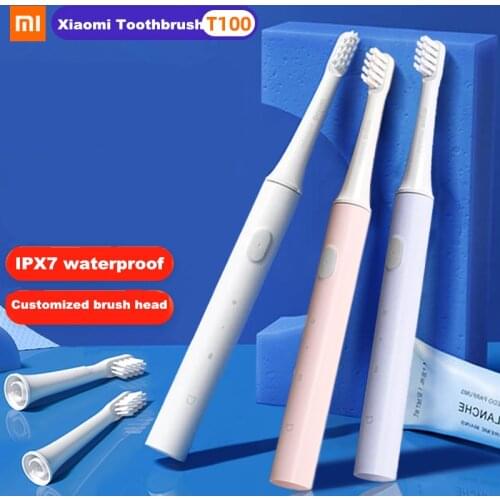 XIAOMI MIJIA T100 Sonic Electric Toothbrush Adult Toothbrush Waterproof automatic USB Rechargeable Toothbrush with brush head