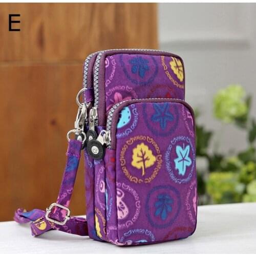 Womens Canvas Crossbody Bag 2021 Korean New Fashion One Shoulder Slanting Mobile Phone Zero Purse Bag Sports Leisure Arm Bag