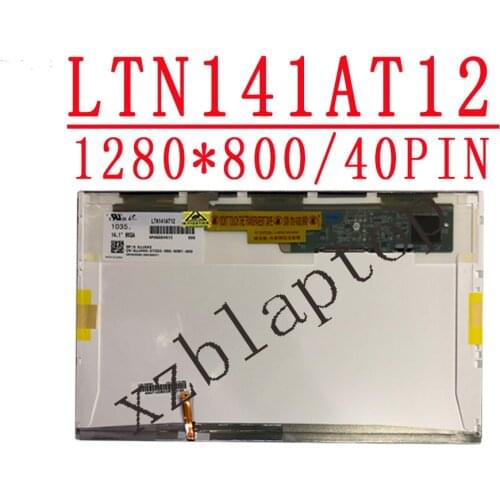 141" LCD 1280*800 LTN141AT12 fit LP141WX5 TLP2 B141EW05 V.3 For ThinkPad T400 R400 LCD screen DP/N 0JJ443