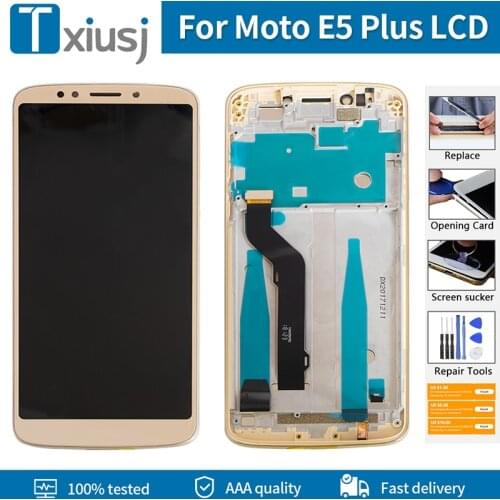 LCD For Motorola Moto E5 Plus XT1924 LCD Display Touch Screen Digitizer Assembly Frame For Moto E5 Plus LCD Replacement