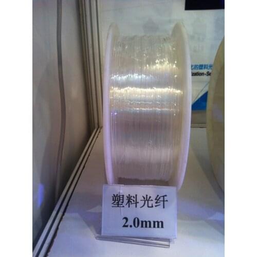 2.0mm diameter/350m/roll PMMA fiber optic cable sparkle side emitting for decoration lighting