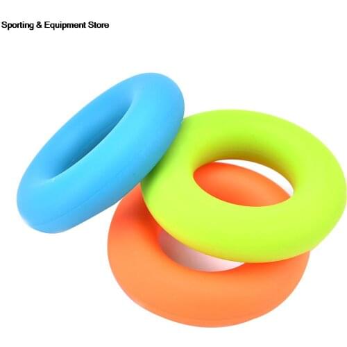 3 Colors 7cm Diameter Rubber Hand Grip Ring Strength Muscle Power Training Exerciser Gym Expander Gripper Strength Finger Ring
