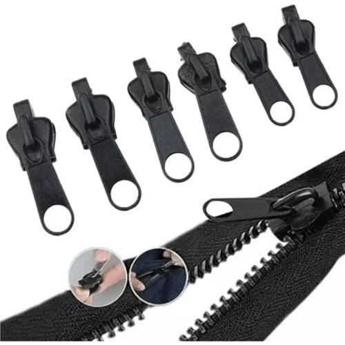 6PCS/Set Instant Zipper Universal Instant Fix Zipper Repair Kit Replacement Zip Slider Teeth Rescue New Design Zippers for Sew