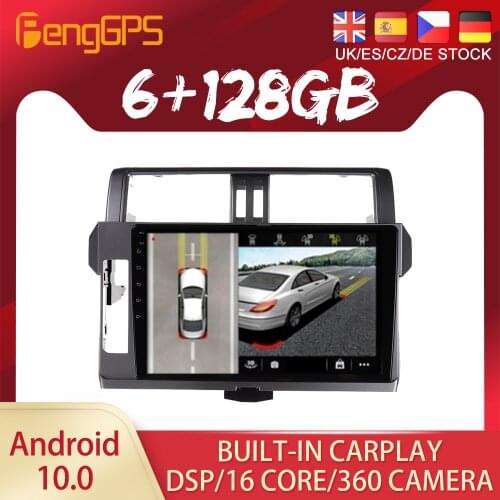 Android 10 PX6 DSP For Toyota Pardo 2014 2015 2017 Car DVD GPS Navigation Auto Radio Stereo Video Multifunction CarPlay HeadUnit