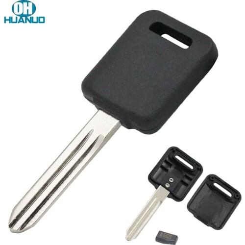 Ignition Transponder Car Key Case Shell Fob Case with ID46 Chip PCF7936 for NISSAN 350Z Almera Juke Micra Primera