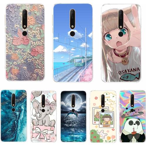 For Nokia 6.1 Case Soft Bumper Silicone Case For Nokia 6.1 Cover TA-1043 TA-1045 TA-1054 TA-1050 Phone Case coque