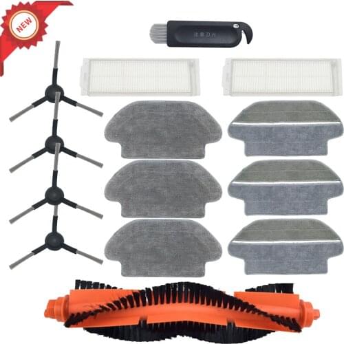 For XIAOMI MIJIA Sweeping Mopping Robot Vacuum Cleaner STYJ02YM Spare Part Pack Side Roller HEPA Filter Main brush Mop BPfire