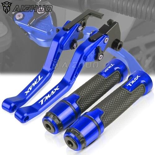 FOR YAMAHA TMAX 500 530 T-MAX Tmax Motorcycle Adjustable Brake Clutch Levers Hand Grips Ends Handlebar TMAX500 TMAX530 2008-2018