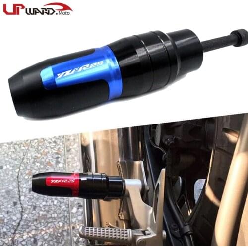 For YAMAHA YZF-R25 YZFR25 YZF R25 2015 2016 2017 2018 Motorcycle CNC Frame Crash Pads Exhaust Sliders Crash Protector with logo