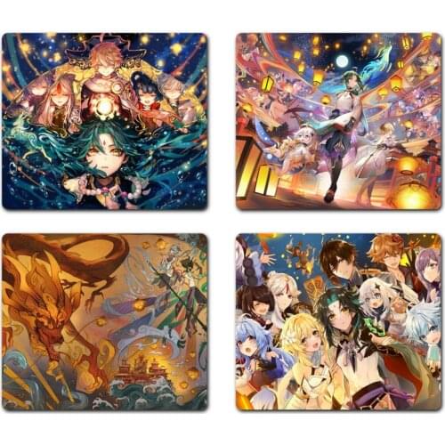 Genshin Impact Customized MousePads Computer Laptop Anime Mouse Mat Game Office Work Mouse Mat pad Non-slip Laptop Cushion