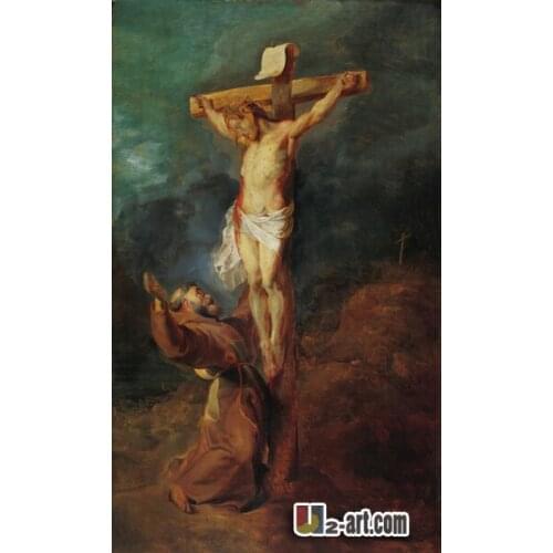 Canvas Prints ( st Francis of Assisi ) wholesale classic oil painting printed canvas for room Religion-180 (20*36 inch )