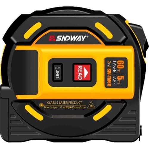 SNDWAY laser distance meter range finder 40M 60M laser tape measure digital retractable 5m laser rangefinder Ruler Survey tool
