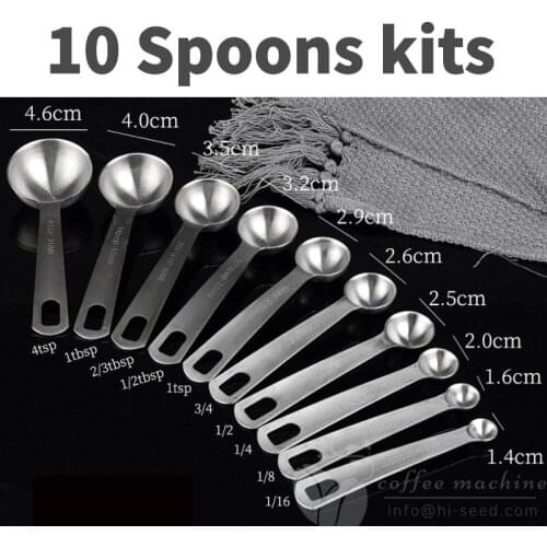 Stainless steel measuring spoon set gram measuring gram spoon household scale spoon baking measuring spoon kitchen gram measurin