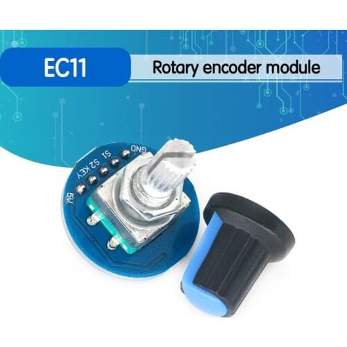 Rotary Encoder Module for Arduino Brick Sensor Development Round Audio Rotating Potentiometer Knob Cap EC11