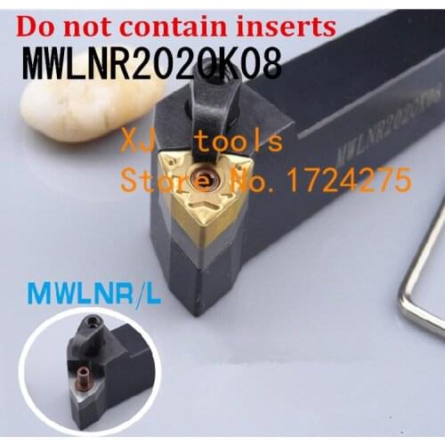 MWLNR2020K08/ MWLNL2020K08 External Turning Tool Holder,Clamping CNC tool holder,Lathe cutting tools for WNMG080404 Inserts