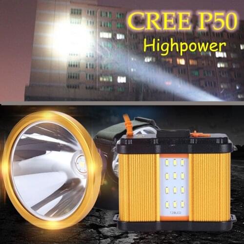 Superbright cree p50 led usb rechargeable headlamp highpower searchlight flashlight for fishing hunting camping