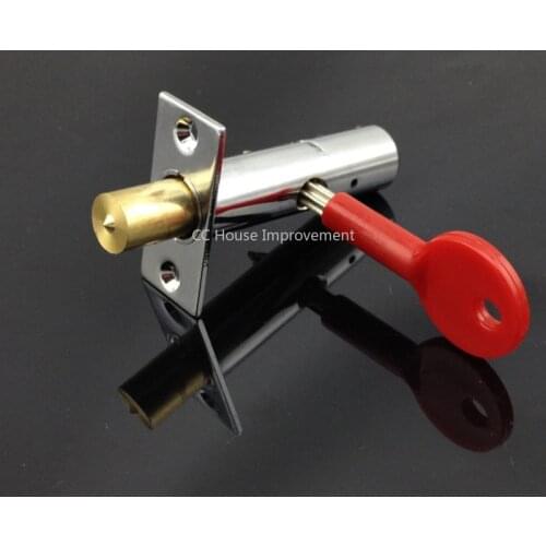 Stainless Steel Pipe Lock Invisible Mortise Door Lock Fire Door Escape Aisle Furniture Hardware Accessories