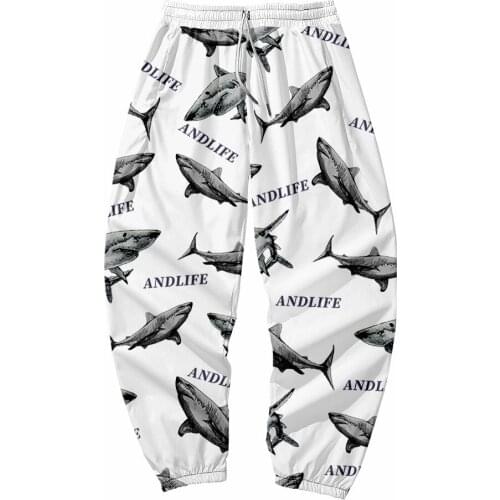 2021 New 3D Print Shark element Sweatpants Women/Men Fitness Joggers Spring High Street Anime Trousers Casual Pants Sweatpant