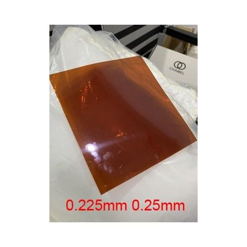 0.225mm 0.25mm thickness Polyimide Film KAPTON FILM PI films dark brown tawny PI sheet diaphragm