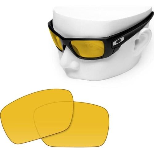 OOWLIT Polarized Replacement Lenses of HD Yellow for-Oakley Fuel Cell Sunglasses